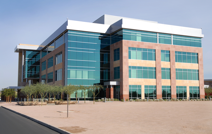 generic modern empty office building